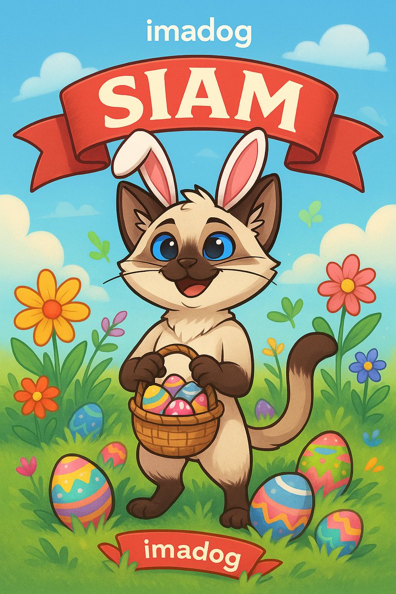 Easter is here, and $SIAM is hopping with joy!
The cat that lives Easter—bright, giving, and full of surprises.
Share the love, share the $SIAM.

#SIAM #EasterVibes #CryptoW