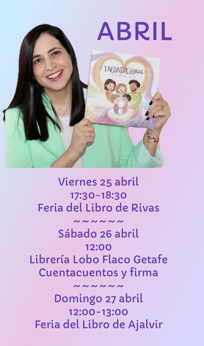 Os espero el próximo fin de semana para celebrar el Día del Niño de la mejor manera 💜