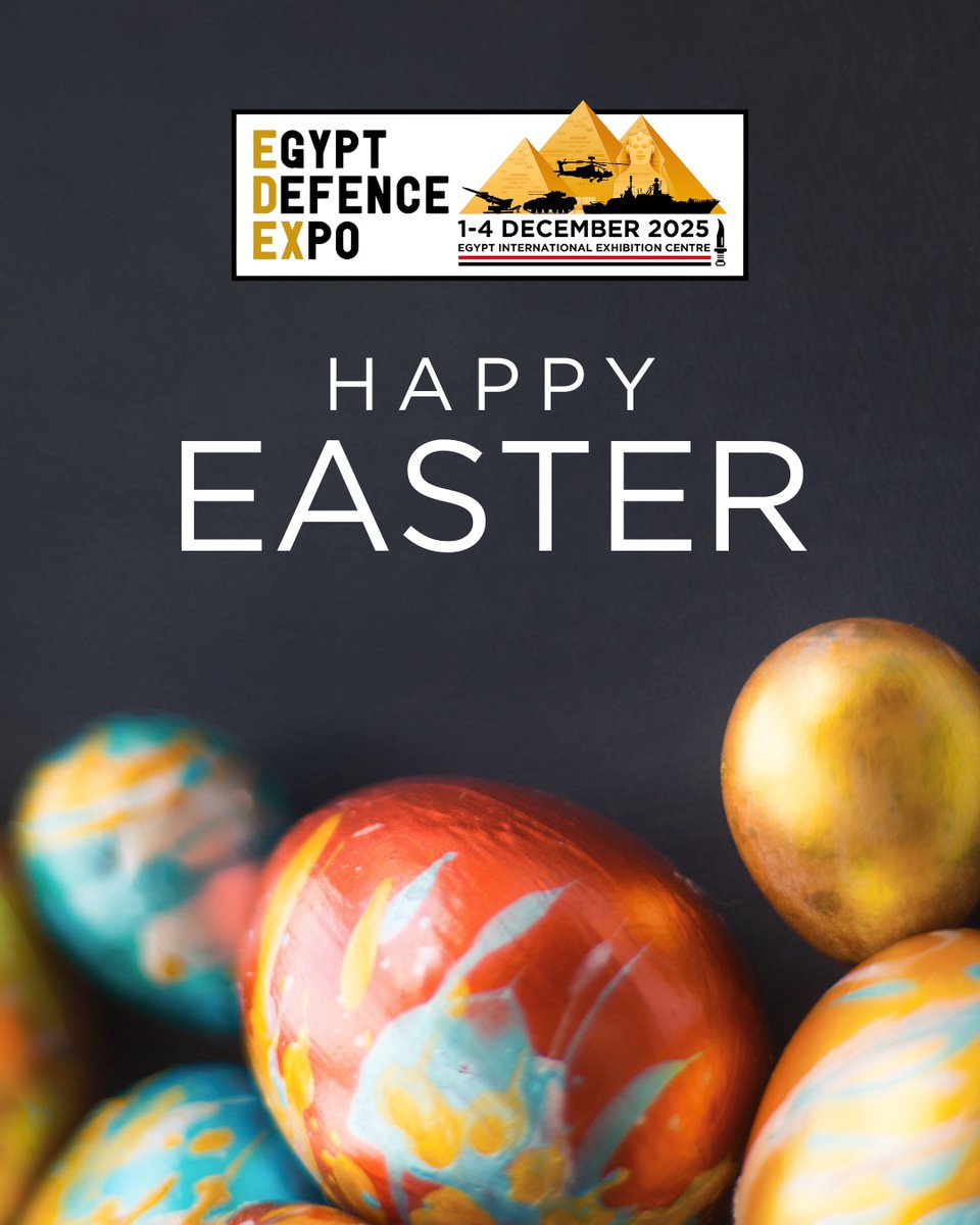 The #EDEX2025 team extends heartfelt wishes to all Egyptians for a joyful Easter. May this special season bring happiness, peace, and cherished moments with your loved ones.