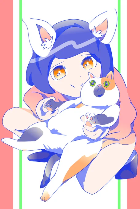#ねこ #絵描きさんフォロバ100 #illustration #art #芸術同盟 #芸術の輪 #フォロバ口にぶちがあるかわいいミケミケした猫がいる絵道端の黒猫はクロちゃん.茶トラはちゃっぴちゃん.三毛猫はみーちゃん.って呼ぶ.でも何とも言えない薄めの灰色と白のツートンに ね⋯猫ちゃんって呼んで無視されがち 