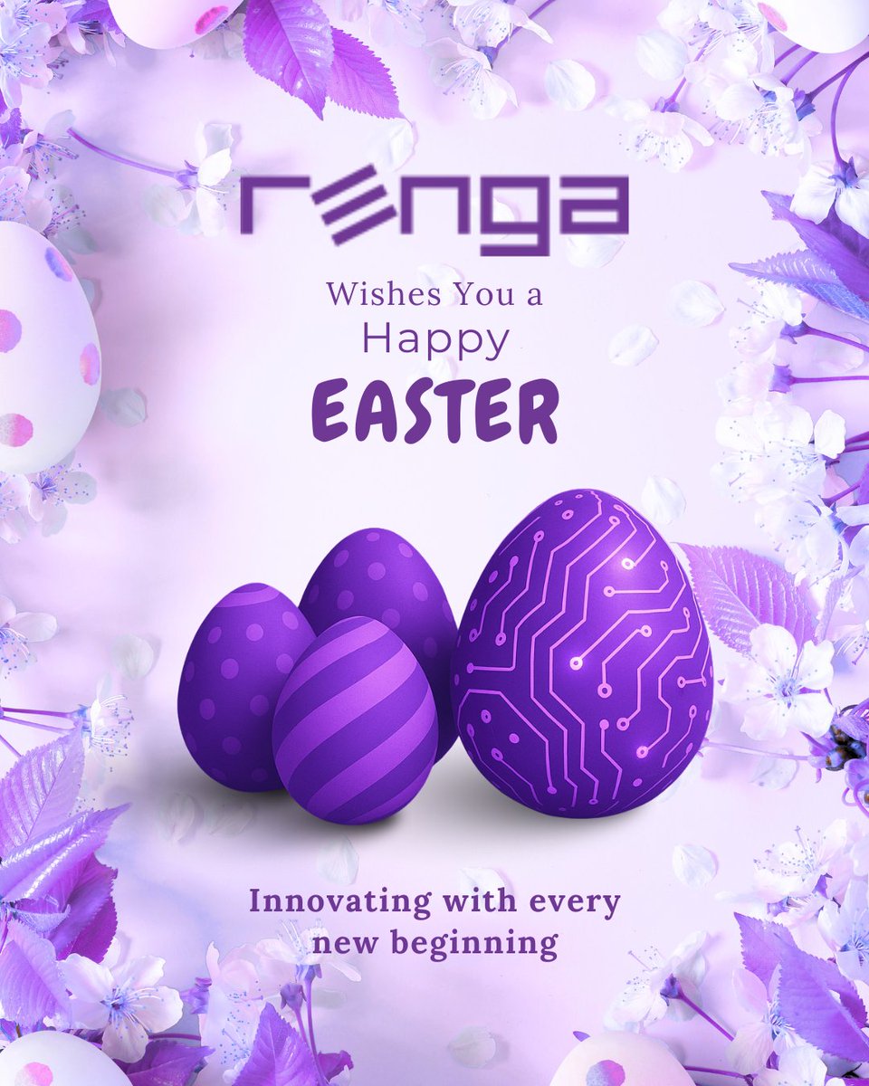 RengaLtd's tweet image. Happy Easter from Renga Technologies!
Wishing you a season filled with fresh ideas, bright innovations, and digital discoveries.

#HappyEaster #RengaTechnologies #TechInBloom #DigitalSpring #RengaTech