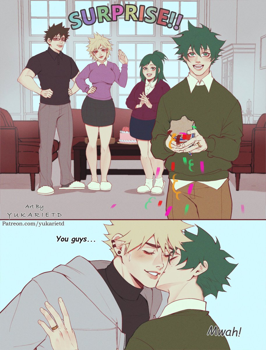 YukarietD's tweet photo. New special comic is here! 🧡A very cute  b-day gift for Kacchan 💥 happy b-day Kacchan! 

#bkdk #ktdk #bakudeku #katsudeku #omegaverse #boyslove #bl #mpreg 
Curious how they made the bby? 🤭 Go to my ptreon now! 🫵🏻💥🧡 Link on my bio ✨ https://t.co/REeXnmyJO8