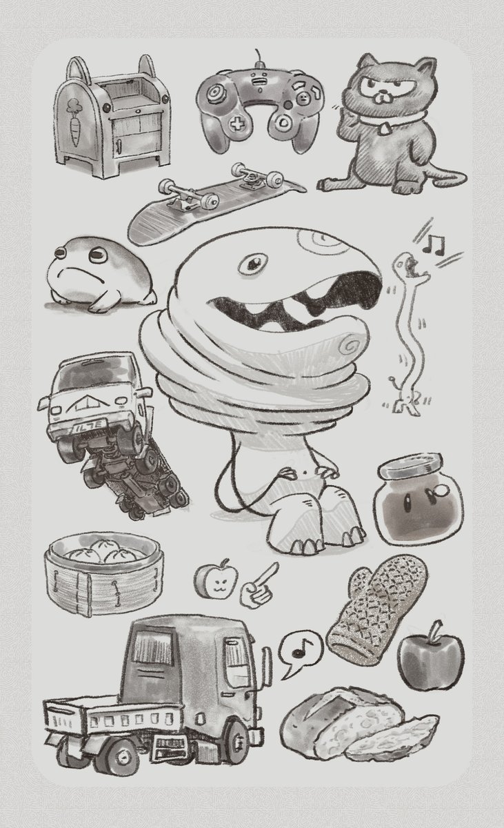 someday I will be able to draw and paint food
