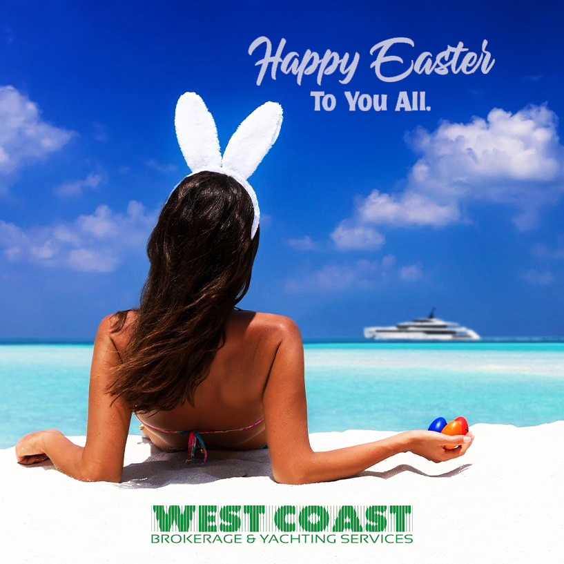 West_Coast_Int's tweet image. Happy Easter from WestCoast International! 🌸
Wishing you calm seas and fair winds as we head into the summer charter season.
Let’s make it unforgettable! ⛵️ #HappyEaster #CharterLife