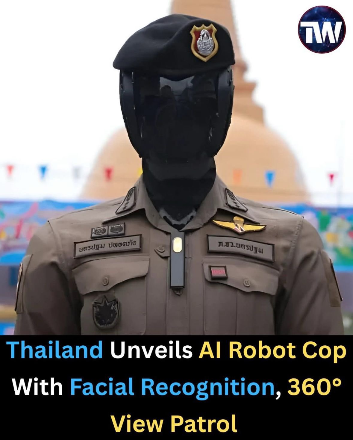 Thailand RoboCop AI patrol drone