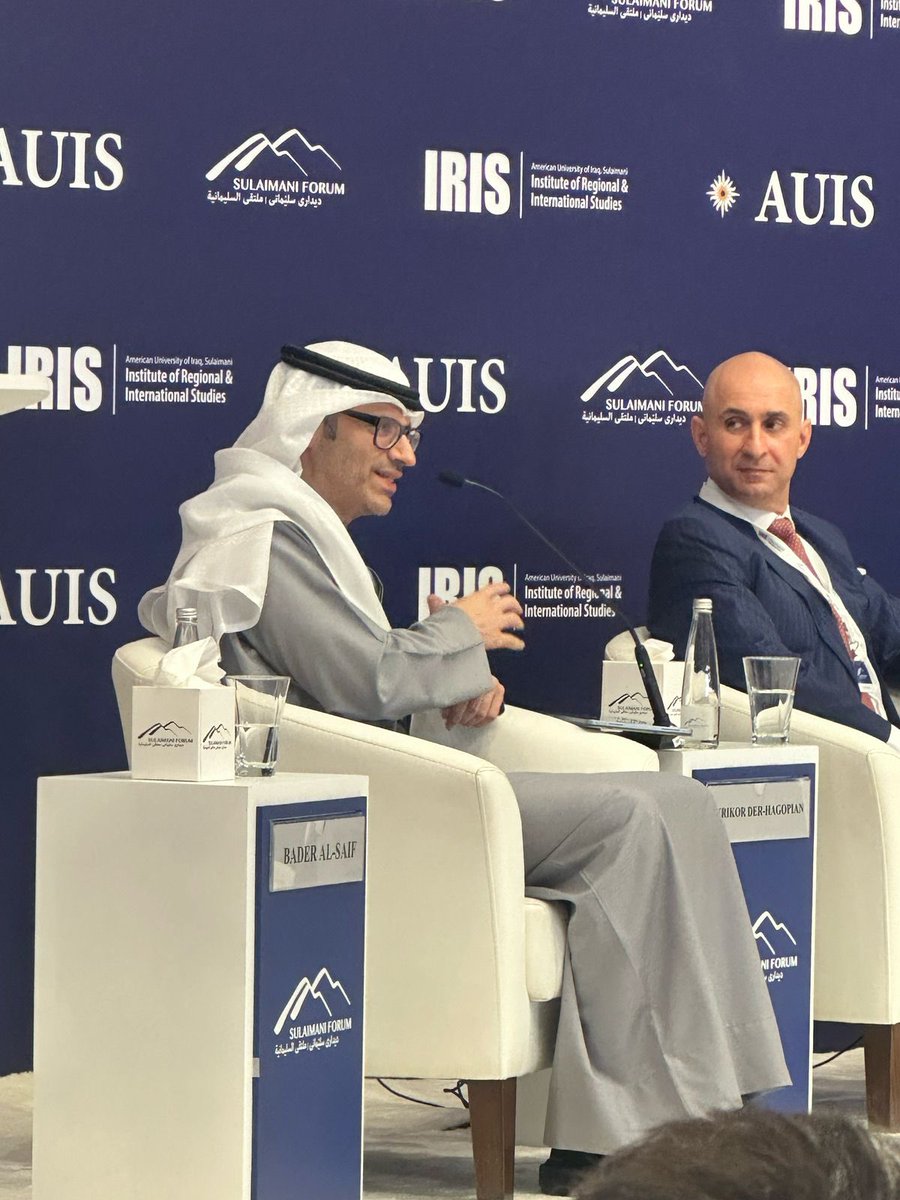 Bader Al-Saif بدر السيف (@bmalsaif) on Twitter photo Congrats to <a href="/auisofficial/">American University of Iraq, Sulaimani (AUIS)</a> on a successful 9th #suliforum25. It was my pleasure speaking in the inaugural panel on the changing global order alongside US & Iraqi officials Victoria Taylor & Krikor Der-Hagopian, former Swedish FM <a href="/AnnLinde/">Ann Linde</a> & colleagues <a href="/MariaFantappie/">Maria Luisa Fantappie</a> <a href="/renadmansour/">Renad Mansour</a> Congrats to <a href="/auisofficial/">American University of Iraq, Sulaimani (AUIS)</a> on a successful 9th #suliforum25. It was my pleasure speaking in the inaugural panel on the changing global order alongside US & Iraqi officials Victoria Taylor & Krikor Der-Hagopian, former Swedish FM <a href="/AnnLinde/">Ann Linde</a> & colleagues <a href="/MariaFantappie/">Maria Luisa Fantappie</a> <a href="/renadmansour/">Renad Mansour</a>