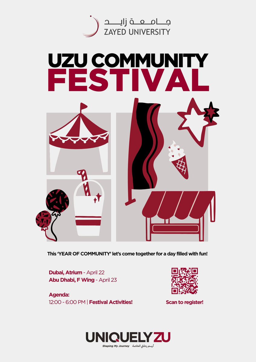 ZU_Alumni's tweet photo. Call to All ZU Alumni! 

You are all invited for the UZU Community Festival 

#Proud_ZUAlumni 
#UniquelyZU https://t.co/QzdzzgTt4L