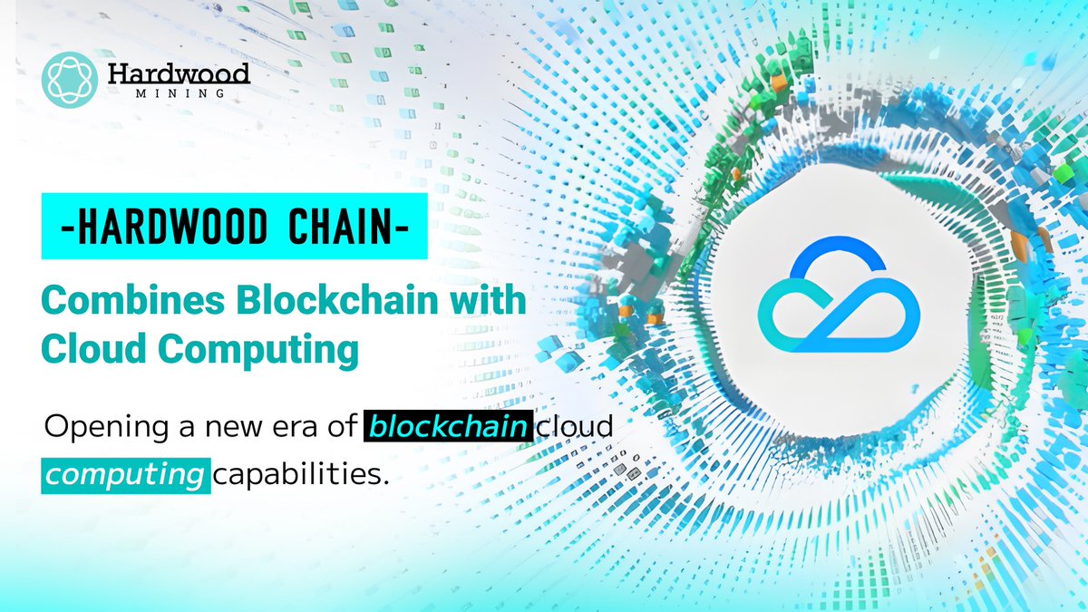 HardWoodMining's tweet photo. #Hardwood Chain combines blockchain and cloud computing to open a new era of blockchain cloud computing capability. https://t.co/IQPy2uuKY0