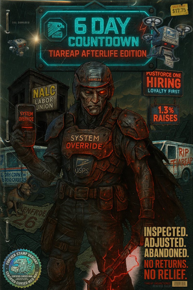 USPSucks's tweet photo. Made some Comic covers, took forever but fun.

#AIart #USPS #CLC #NALC https://t.co/pQr1GZ5DGA