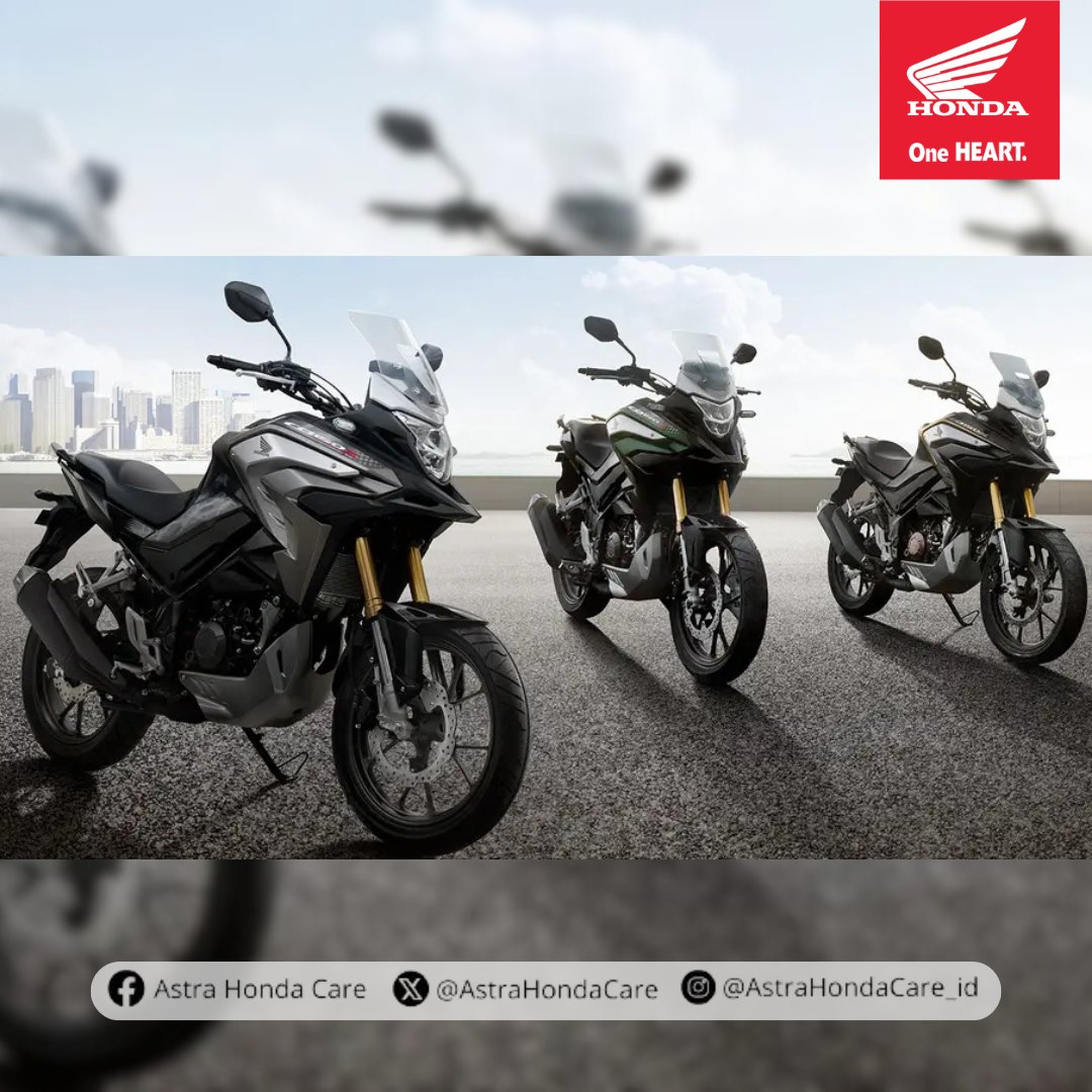 AstraHondaCare's tweet photo. Gak cuma ngeributin destinasi saat touring, setelan baju yang matching sama motor juga gak kalah penting.
#CB150X dengan warna baru, Sahara Matte Brown satu ini bikin Brosis makin keliatan adventure
#AstraHondaCare #Cari_Aman #SalamSatuHATI https://t.co/DjTFoWLE11