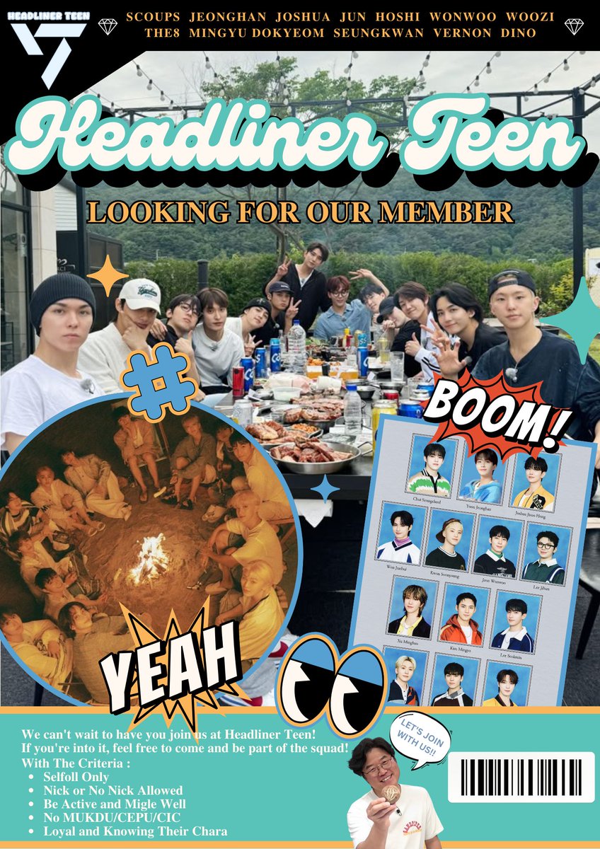13명, 3유닛, 1그룹; 헤드라이너 틴! tweet media