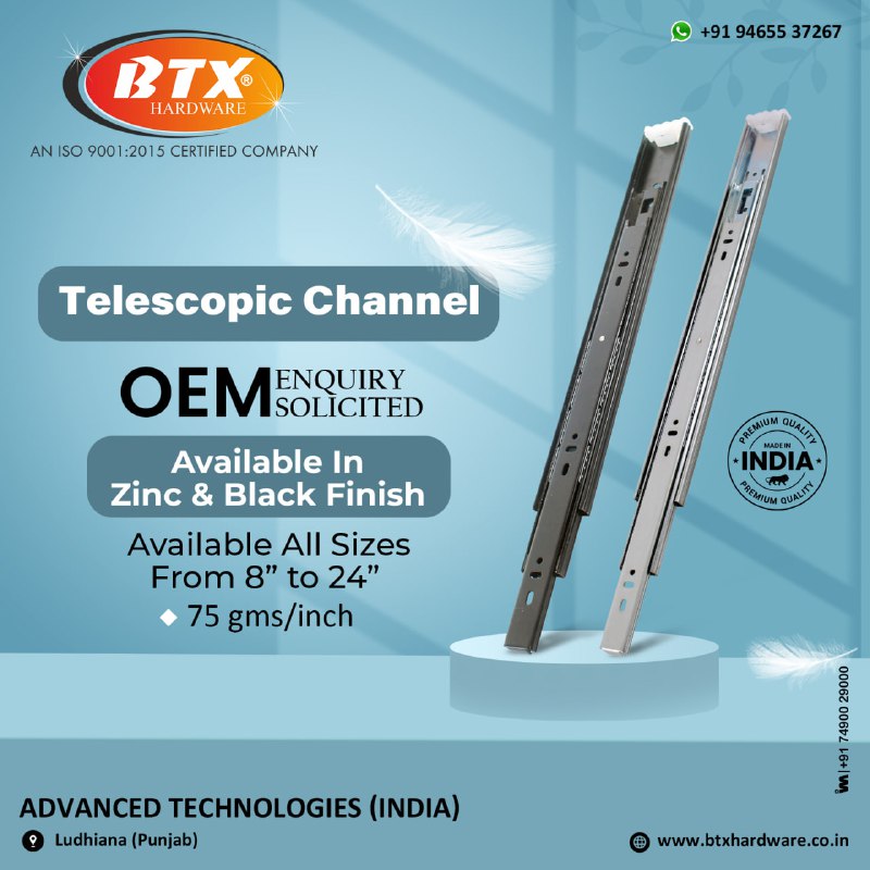 ibais_hardware's tweet image. ADVANCED TECHNOLOGIES INDIA - LUDHIANA

For enquiry via WhatsApp click: 
ibais.biz/9465537267

Mr. Adhish Uppal : +919465537267
#telescopicchannel #drawerslide #hardwarefitting #hardware #architects
.
@ibais_hardware