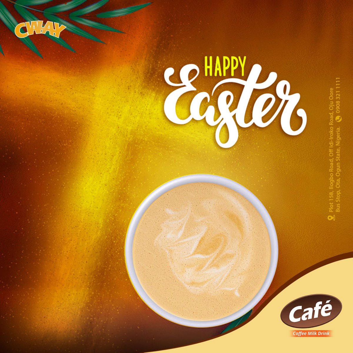 cwaycafecoffee's tweet photo. Rise &amp; Sip the Café way! – It’s Easter Sunday! ✨

From early morning hallelujahs to late afternoon chill vibes, celebrate every moment with the rich, creamy boldness of Café Coffee Milk Drink.

Because today’s all about rising, rejoicing, and relishing every sip of life. 💃🏾🕺🏾 https://t.co/ReGZD6Kshn