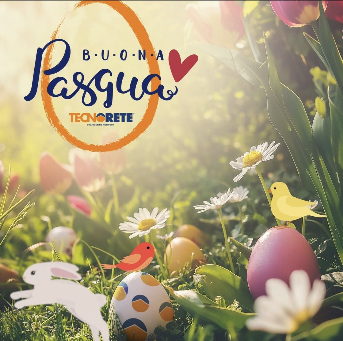 TSuzzani's tweet photo. In questa Pasqua, auguriamo a tutti voi una giornata piena di serenità, amore e momenti felici da condividere con i vostri cari. Che sia una stagione di rinnovamento e nuove scoperte, sia nella vita che nella vostra futura casa dei sogni! 🕊🐰🐣
#TecnoreteSuzzani #BuonaPasqua https://t.co/Copg92D9Lh
