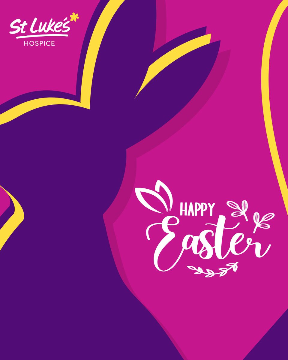 Happy Easter weekend from everyone at St Luke's!
 💜 Whether you will be with with loved ones, enjoying a favourite treat or taking time to reflect, we hope this holiday fills your heart with joy!