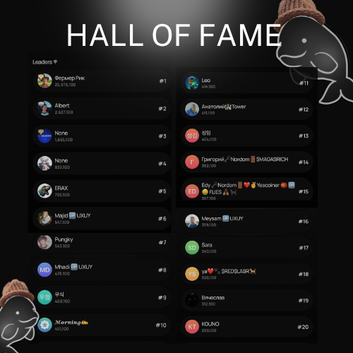 CURRENT LEADERBOARD RANKING FOR @Beluga_offcl 🐳
 Where do YOU rank, whales? 👀
t.me/beluga_offcl_b…
🧠 Keep grinding.
📈 Keep climbing.
🚀 Don’t stop farming $Beluga.

The airdrop is coming… and it’s only getting juicier. 

#TON #Beluga #BELUGA #Farmbot #miniapp #TonFans