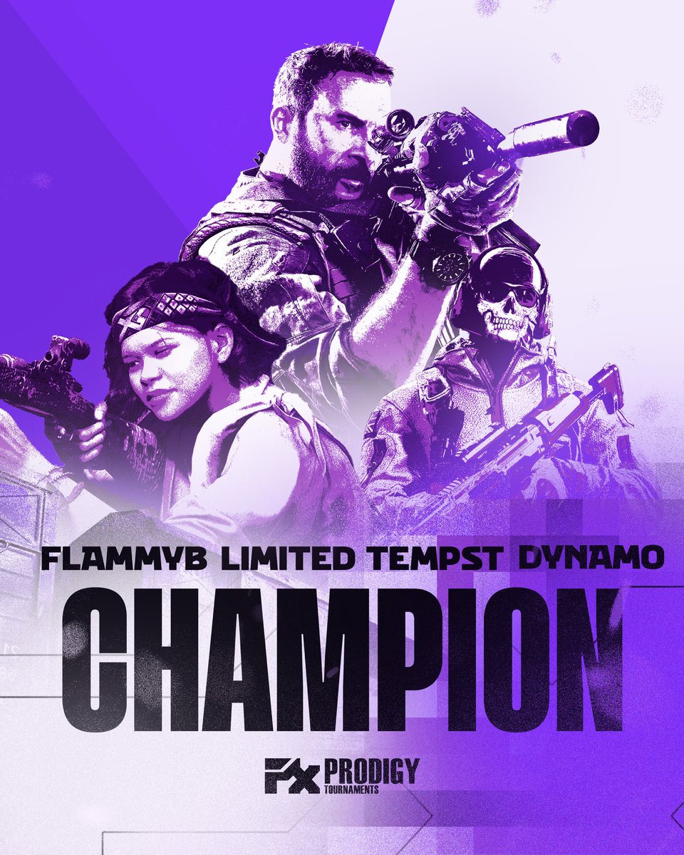 Prodigy Call of Duty (@pxtournament) on Twitter photo ๐ CHAMPIONS CROWNED! ๐
After an intense battle, the 4v4 Promod Grand Finals has its winnersโFlammyB, Limited, Tempst, and Dynamo! ๐ฅ These legends showed absolute dominance, clutch moments, and ice-cold precision to take the championship in style.
GGs everyone that played๐ฅ ๐ CHAMPIONS CROWNED! ๐
After an intense battle, the 4v4 Promod Grand Finals has its winnersโFlammyB, Limited, Tempst, and Dynamo! ๐ฅ These legends showed absolute dominance, clutch moments, and ice-cold precision to take the championship in style.
GGs everyone that played๐ฅ