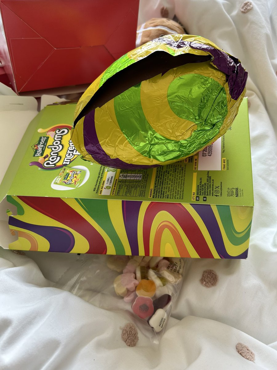 gillykc's tweet photo. @ROWNTREES please see below how my egg was wrapped… or should I say wasn’t wrapped!!!.. this how it came out of the box https://t.co/IApuucFgrr