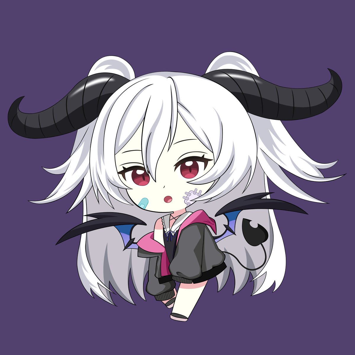 ValenDecius's tweet image. Drew a chibi of @PhaseAiko , an adorable little demon.
Aiko love.