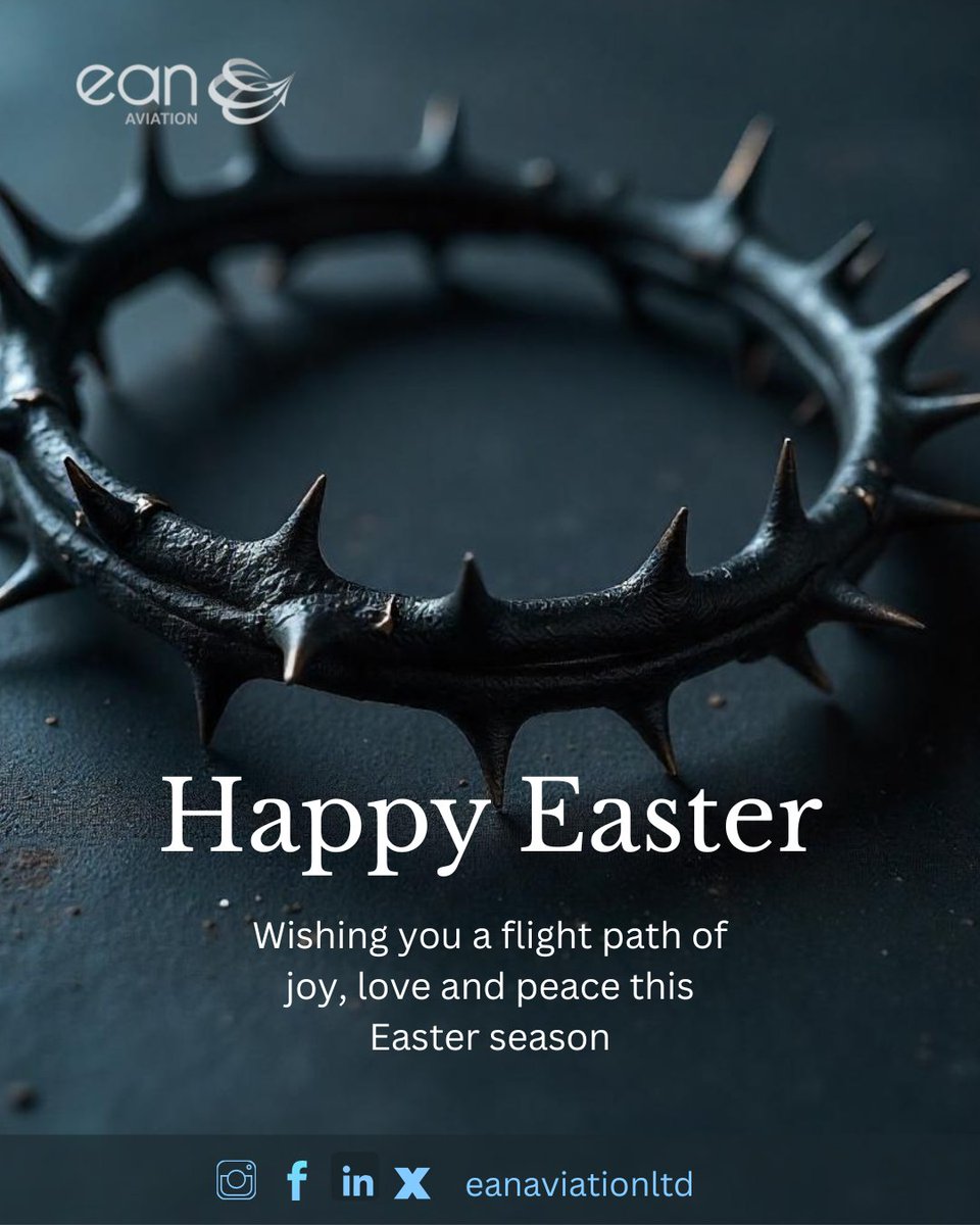 eanaviationltd's tweet photo. Easter blessings to you and your loved ones.

#EANAviation #FBO #BusinessAviation #EasterBlessings #HeIsRisen #CelebrateChrist https://t.co/ZesjTvxofj