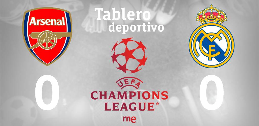 ⭐️ ¡Ida de los cuartos de final de la #UEFAChampionsLeague! ⚽️

⏰ 21:00
🏟️ Emirates Stadium
🏆 #ChampionsLeague 
 🏴󠁧󠁢󠁥󠁮󠁧󠁿 Arsenal F.C. 🆚 Real Madrid C.F. 🇪🇸
🎙️ <a href="/MuelasRNE/">Antonio Muelas Aberasturi</a> y <a href="/JMSanchez666/">Juanma Sánchez</a> 
🎚️ Juanmi Sanz
🗣️ Emilio Amavisca y <a href="/SergioSauca/">El SaUcacorchos</a>
 
🔴DIRECTO | <a href="/rne/">Radio Nacional</a>
📲 rtve.es/rneaudio