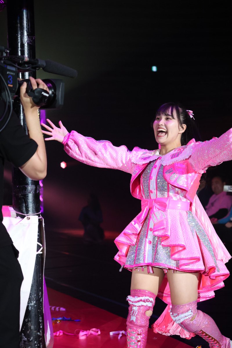 AjokaZwei's tweet photo. 2025/03/16 東京女子 大田区総合体育館
#渡辺未詩 選手
カメラ大好き渡辺さん。
#tjpw

レンズの選択を誤ってあまり満足できる写真がないため、この日の分はこれだけにしておきます。 https://t.co/nSVdRXSYNq