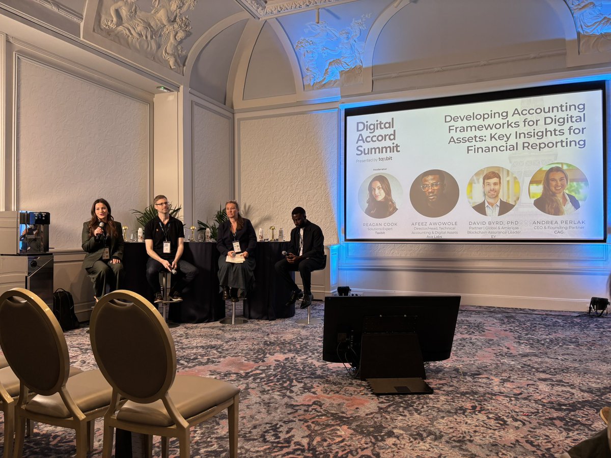 Chris Fay (@chris_faypr) on Twitter photo Really interesting panel on accounting frameworks (there’s something I never thought I’d say!) 🤣 - congrats to <a href="/Reagan_TaxBit/">Reagan Cook</a>, Afeez Awowole of <a href="/AvaLabs/">Ava Labs 🔺</a>, David Byrd from <a href="/EYnews/">EY</a> and <a href="/AndiPerlak_CAG/">Andrea Perlak, CPA</a> on an insightful discussion - thanks for hosting <a href="/Taxbit/">Taxbit</a> Really interesting panel on accounting frameworks (there’s something I never thought I’d say!) 🤣 - congrats to <a href="/Reagan_TaxBit/">Reagan Cook</a>, Afeez Awowole of <a href="/AvaLabs/">Ava Labs 🔺</a>, David Byrd from <a href="/EYnews/">EY</a> and <a href="/AndiPerlak_CAG/">Andrea Perlak, CPA</a> on an insightful discussion - thanks for hosting <a href="/Taxbit/">Taxbit</a>