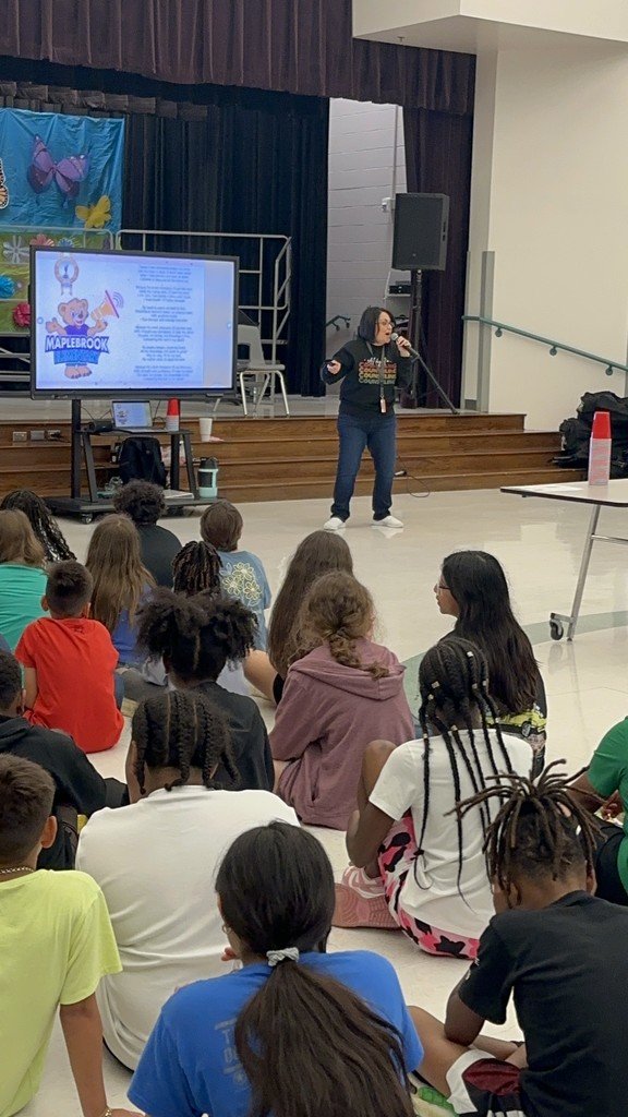 HumbleISD_MBE's tweet photo. Our 3rd, 4th, and 5th graders attended a STAAR Rap Pep Rally led by our Wellness Support Counselor, Mrs. Toro! They learned about overcoming test anxiety and how to boost their confidence. They are all TEST CHAMPIONS! #mbeisfamily #shinethelight @humbleisd @humbleisd_mbe https://t.co/vEWqnto4k1