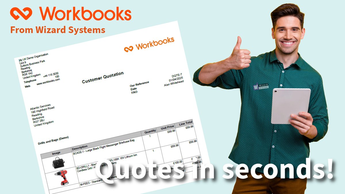 wizardsystemsuk's tweet photo. Join our free webinar this Wed, 9th April at 2pm UK time! Learn how to create professional PDF templates for Quotes, Orders &amp; Invoices in Workbooks CRM. Don’t miss out! More info below #CRM #WorkbooksCRM #Webinar

https://t.co/A1aARJh48r https://t.co/a2J82C7dGu