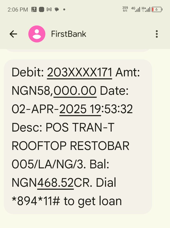 fellyxe's tweet photo. @FBN_help my account was debited since April 2nd .i waited 24  hrs for reversal, I didn't get the funds. I have gone to the bank , yet 5 days after , I am yet to recieve my funds . #58,000 https://t.co/HsE4AwahwD