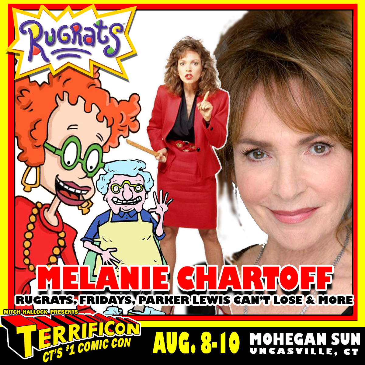 TERRIFICON continues a week of welcoming guests who have delighted fans in front and behind the camera. Please welcome another native New Havener to TERRIFICON, actor MELANIE CHARTOFF who will be with us on August 8-10 at Mohegan Sun!

Melanie was born on December 15, 1948, in