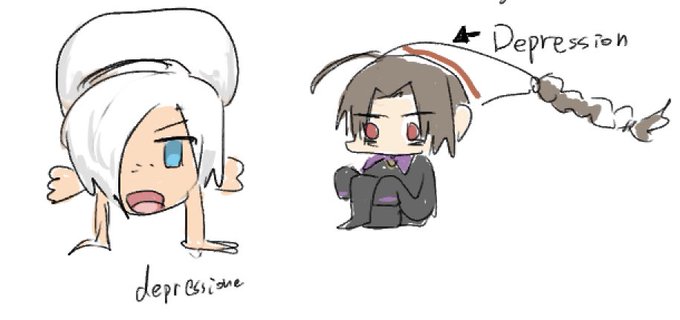 鬱病の友達が描いた 