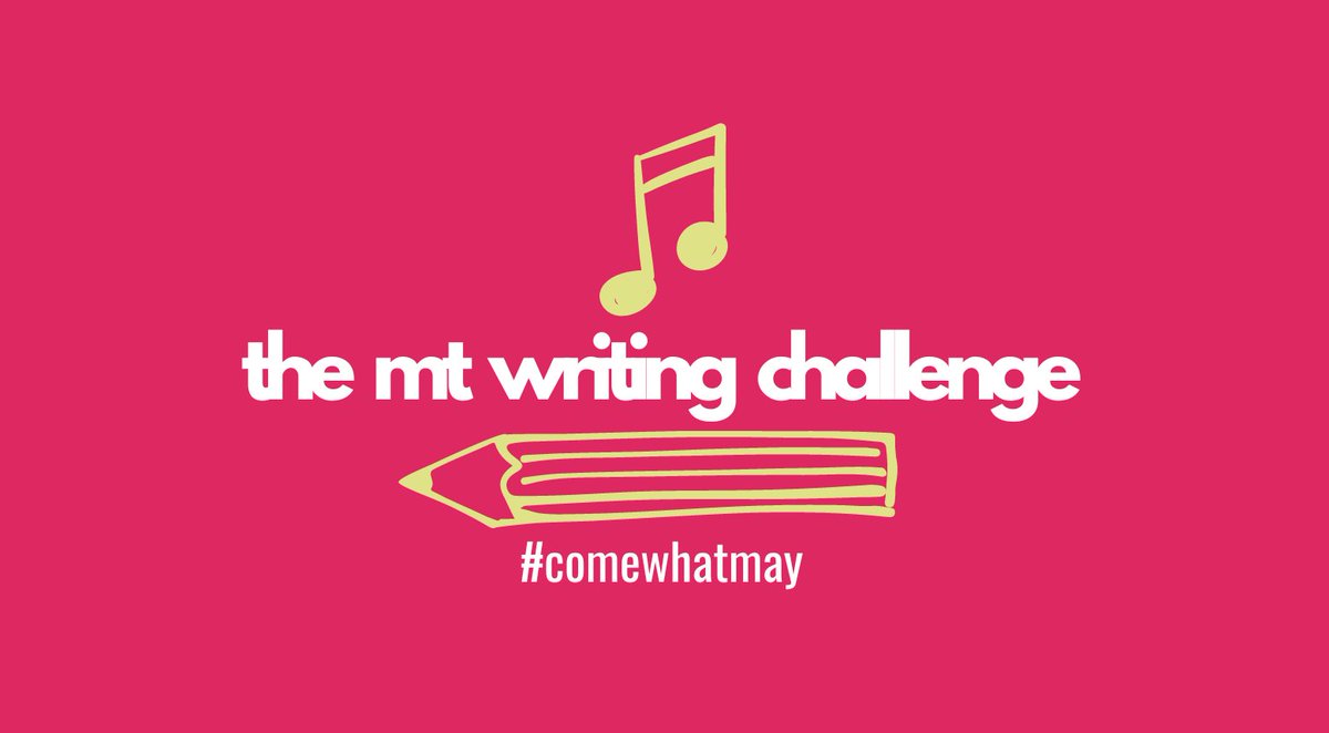 The Musical Theatre Writing Challenge (<a href="/MTWriChallenge/">musicaltheatrewritingchallenge</a>) initiative, created by <a href="/GusGowland/">Gus Gowland</a>, is back. Every day throughout the month of May, participants will receive prompts focused on generating new work. All that is required is to sign up &amp; keep writing! #ComeWhatMay <a href="/NTSonline/">National Theatre of Scotland</a>