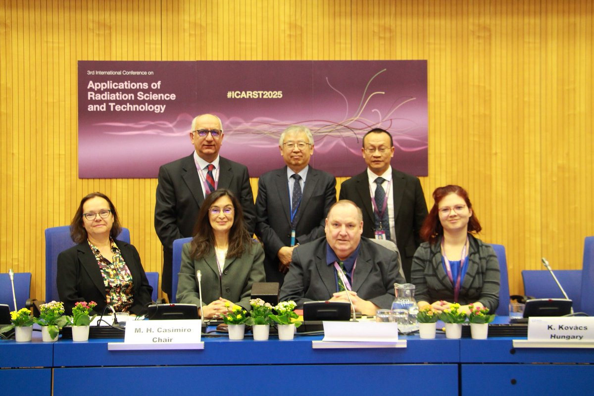 IAEANA's tweet image. Day 2 of #ICARST2025 is in full swing! Today we're diving into how radiation technologies are making a positive environmental impact — from pollution reduction to sustainable practices. Don’t miss out!