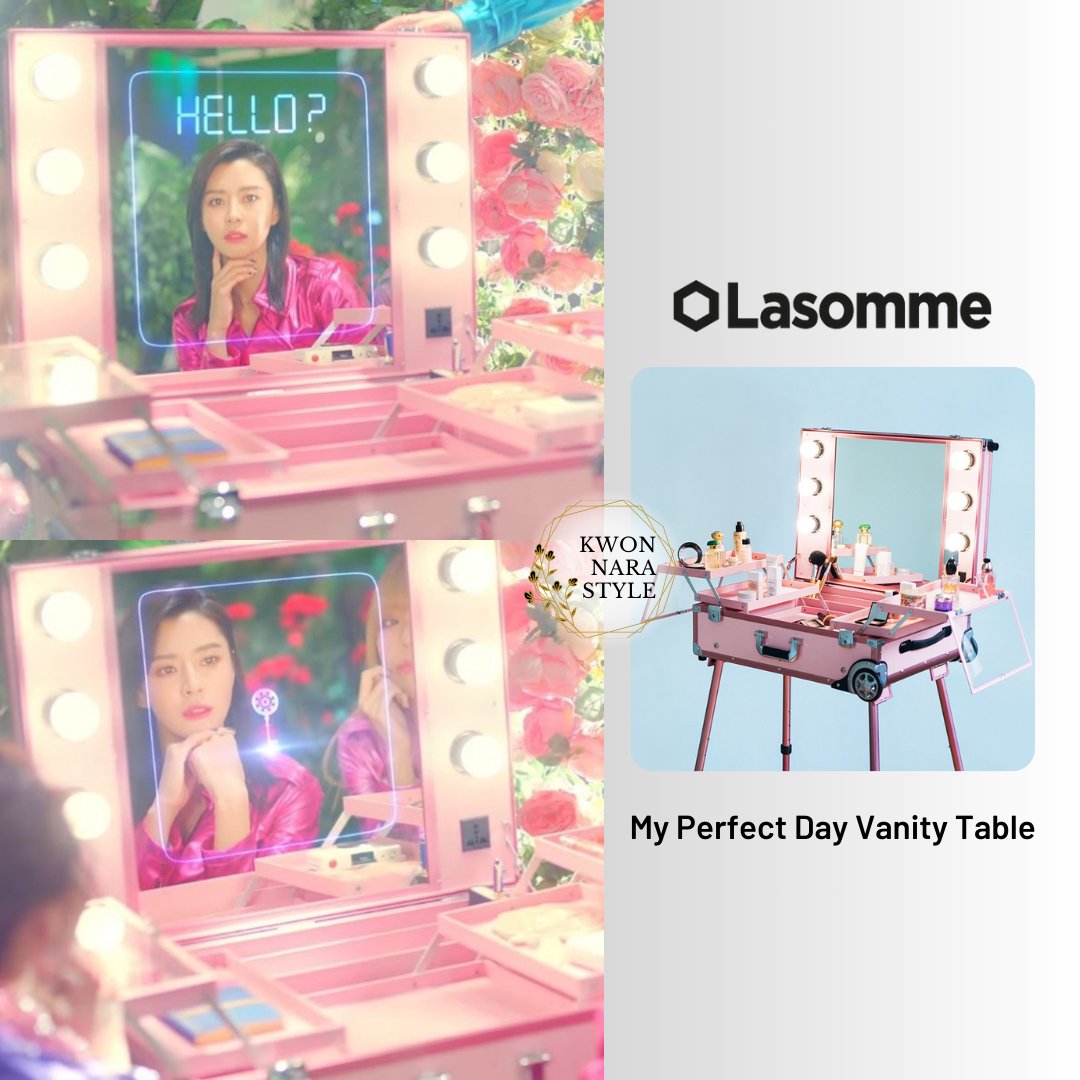 kwonnarastyle's tweet photo. 💗 #Lasomme
🪞 My Perfect Day Vanity Table
💱 ₩720,000 KRW
🎦 #HELLOVENUS - Mysterious M/V
🔗 https://t.co/oPu8k6jfnv

#헬로비너스 #KwonNara #권나라 #kwonnarastyle #권나라스타일 #kwonnarafashion #권나라패션 #hv_nara #KwonAyoon https://t.co/zHUC7Qtafw