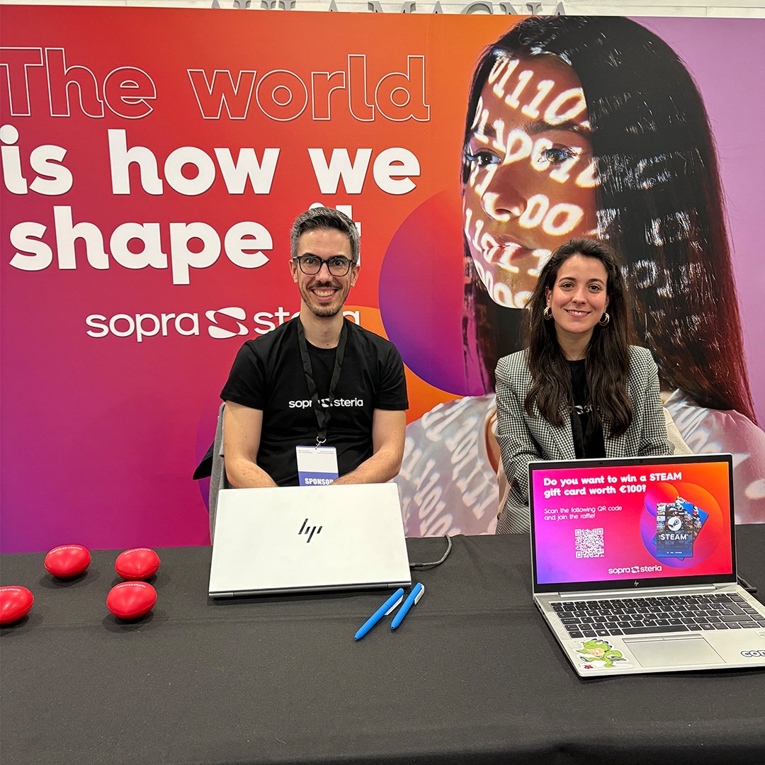 SopraSteria_ES's tweet image. ¡Así vivimos @commitconf 2025! 🚀
El 4 y 5 de abril formamos parte de uno de los eventos #tech más importantes del año, rodeados de #talento y muchas ganas de seguir aprendiendo. Tuvimos la oportunidad de compartir ideas, inspirarnos con grandes ponencias y hablar de lo que más…