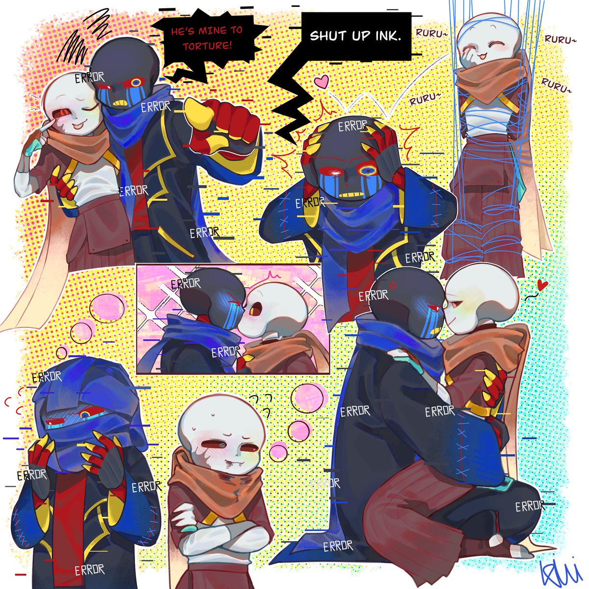 gosh they’re so gay.
#errorink #errorsans #inksans
