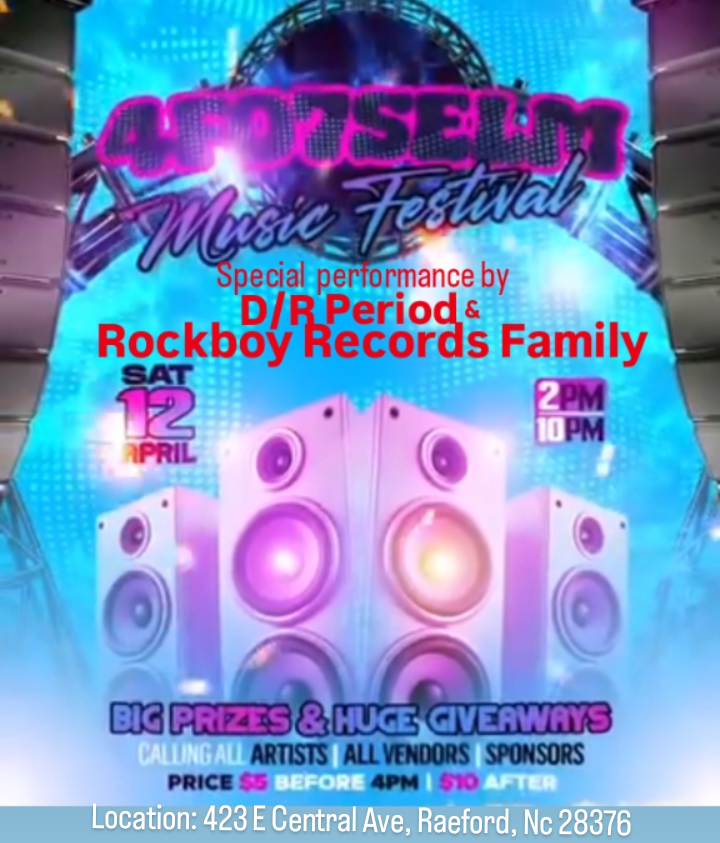 ROCKBOYFLYTY's tweet photo. Was up great people ... D/R Period & The Rockboy Family is Rockin in NORTH CAROLINA..
April 11th we in Charlotte &
April 12th we in Raeford. #Northcarolina #Performance #Concert #Nc
#DrPeriod #RockboyFamily #RockboyGz #MurderUnit #Mu #MurderUnitMU https://t.co/GepSyCdXz4
