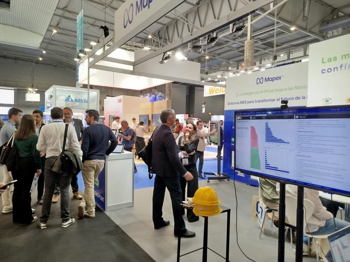 Mapex (@mapexsoftware) on Twitter photo 🚀 ¡Arranca una nueva edición de <a href="/AdvanFactories/">Advanced Factories</a> en <a href="/Fira_Barcelona/">Fira Barcelona</a> - Gran Via!
🙌 Hasta el jueves, te esperamos en el stand 4C344 (pabellón 4) con demo en directo de nuestro MES, casos de uso de #IA y ¡muchas sorpresas más!
#Industria40 #Innovación #AF2025 🚀 ¡Arranca una nueva edición de <a href="/AdvanFactories/">Advanced Factories</a> en <a href="/Fira_Barcelona/">Fira Barcelona</a> - Gran Via!
🙌 Hasta el jueves, te esperamos en el stand 4C344 (pabellón 4) con demo en directo de nuestro MES, casos de uso de #IA y ¡muchas sorpresas más!
#Industria40 #Innovación #AF2025