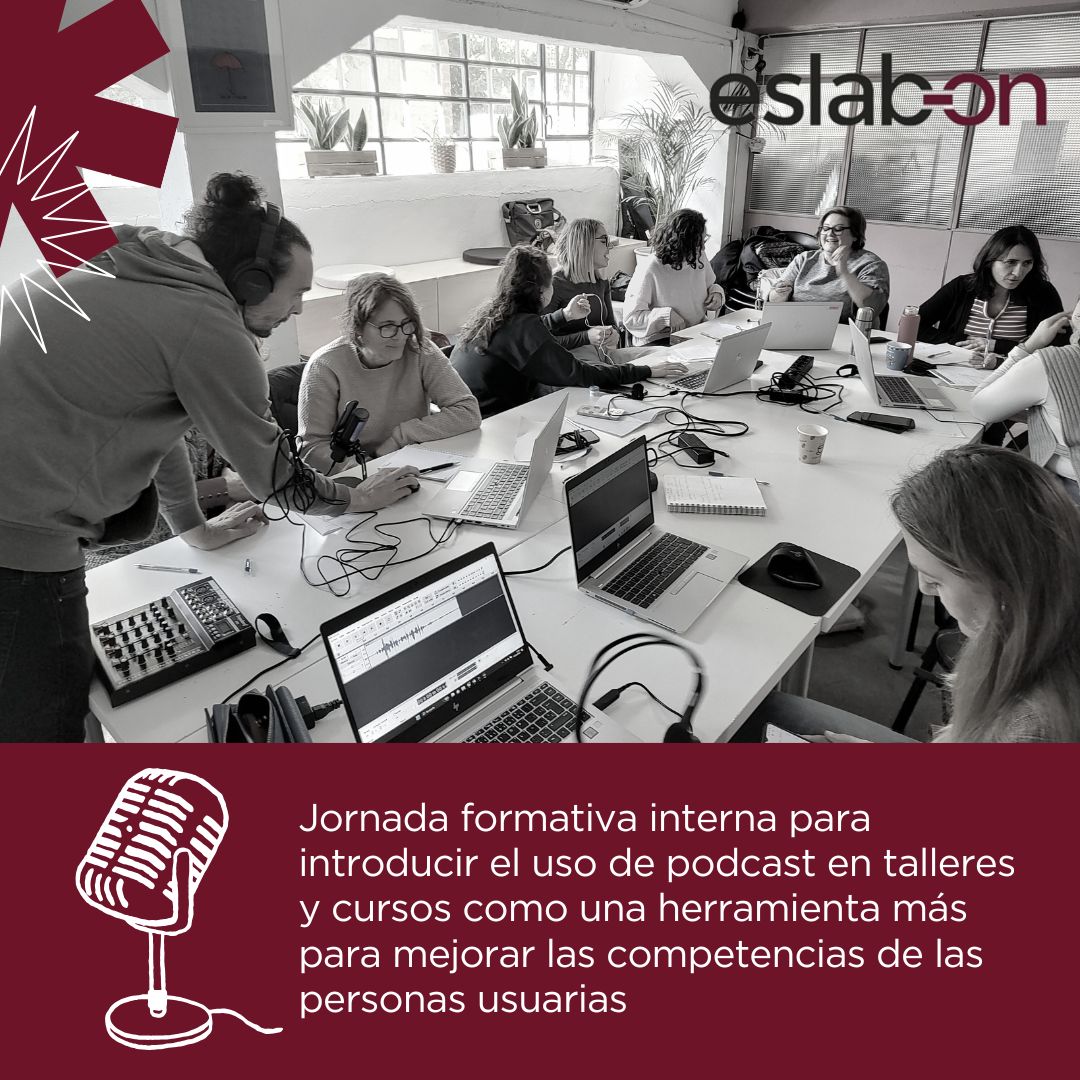 🎙️👂Ayer el equipazo de formadoras de Eslabón realizó una formación interna para integrar los podcasts en el desarrollo de las habilidades blandas de nuestros usuarios.

🤩Gracias a Pedro Herrero de <a href="/flickandflash/">flick and flash</a> por tu paciencia.

#HabilidadesBlandas #PodcastEducativo