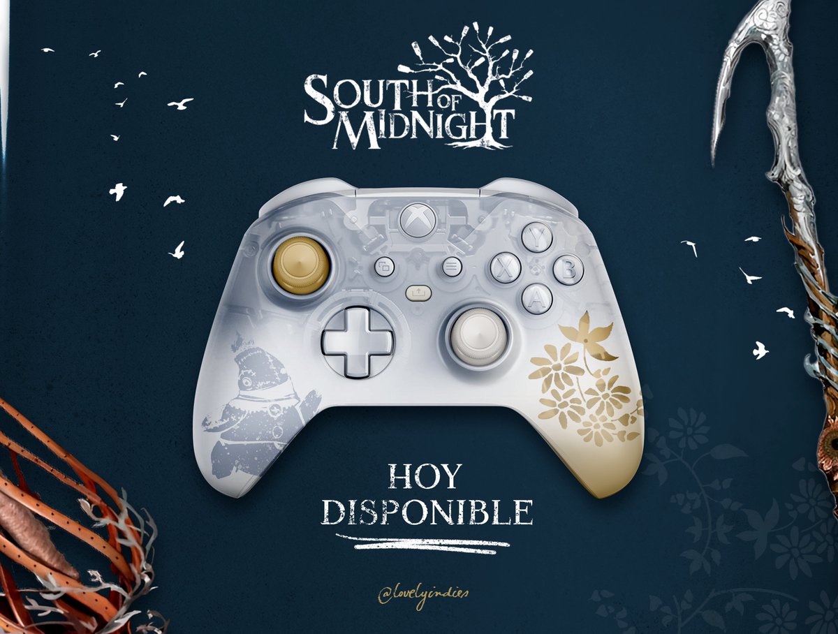 lovelyindies's tweet image. South of Midnight Controller
🐊 🍑 🕸️ 🐇 🫀

Con el lanzamiento hoy de South of Midnight he querido hacer una cosa que hacía tiempo que no hacía. Un mando inspirado en el juego!!! Espero que os guste 🥰

#SouthOfMidnight #Xbox #Fanart
