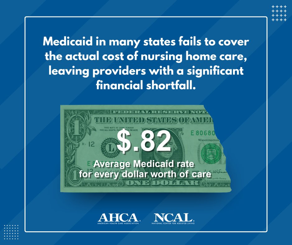 ahcancal's tweet photo. Medicaid is already underfunded. Any further reductions would be devastating, making it harder for nursing homes to hire staff or keep their doors open. 

Congress should #StandbySeniors on Medicaid. 

Learn more: https://t.co/JBRK0XL1fb https://t.co/p0UNW8Zy9l