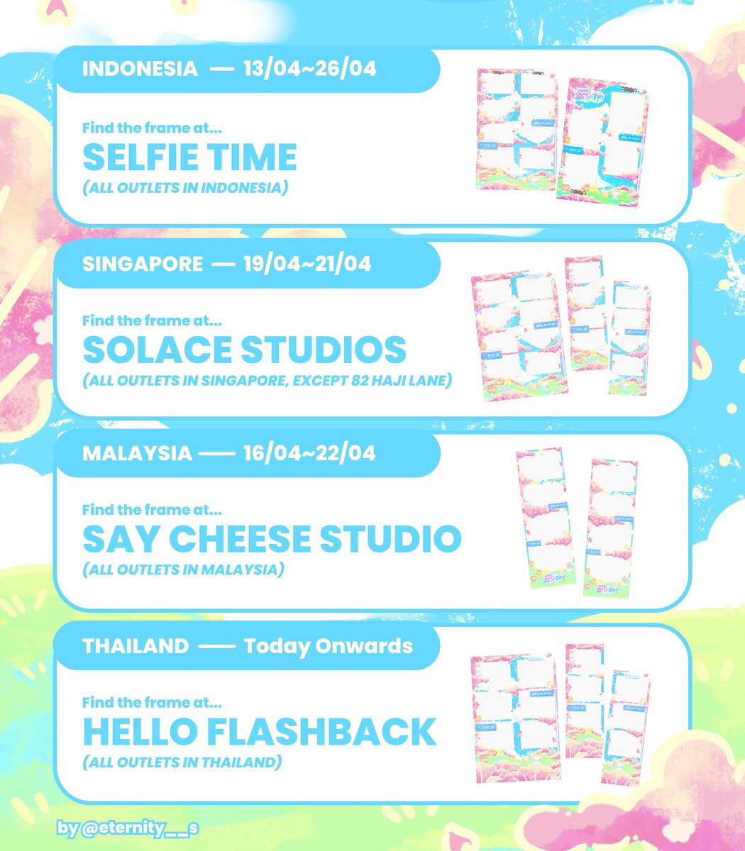 0에서1로
: 𝗙𝗥𝗢𝗠 𝟬 𝘁𝗼 𝟭

#ZEROBASEONE 420 Anniversary
Photobooth / Frame Event
𝗯𝘆 𝗲𝘁𝗲𝗿𝗻𝗶𝘁𝘆'𝘀 𝘁𝗲𝗮𝗺

𝗖𝗢𝗠𝗜𝗡𝗚 𝗧𝗢
Indonesia, Singapore, Malaysia &amp; Thailand ❕

Check the thread for details

#ZB1 #제로베이스원
#0에서1로_ZB1함께 #From0to1_WithZB1