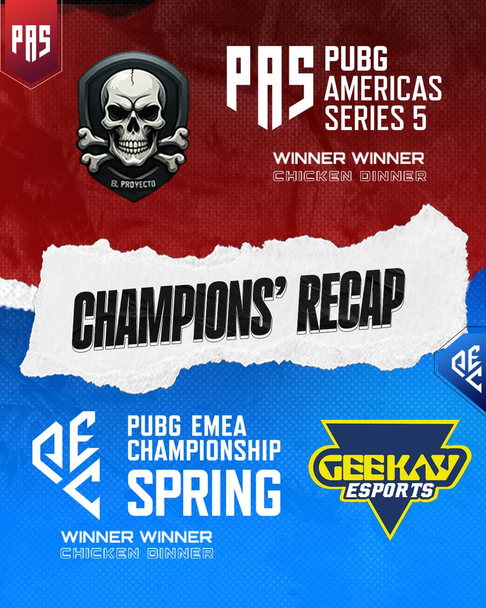 PUBGEsports's tweet photo. Missed any of the PEC & PAS action? Here's our recap of the key moments ๐
๐ฐ https://t.co/ct0VjBlUJx
#PUBG #PUBGEsports #PECSpring #PAS5 https://t.co/VgkAkr7sUV
