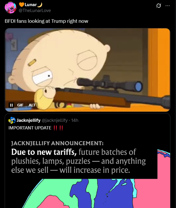 OSC_cringe's tweet photo. This is Jacknjellify's plan. 
- Increase the prices of their merch and blame it on Trump
- Rile up their fans
- Indoctrinate them and turn them into anti-american killers
- Start a revolution that will destroy the west.

THEY EVEN ADMIT THAT THEIR PRODUCTS ARE MADE IN CHINA. https://t.co/TOx8rnv8Vt