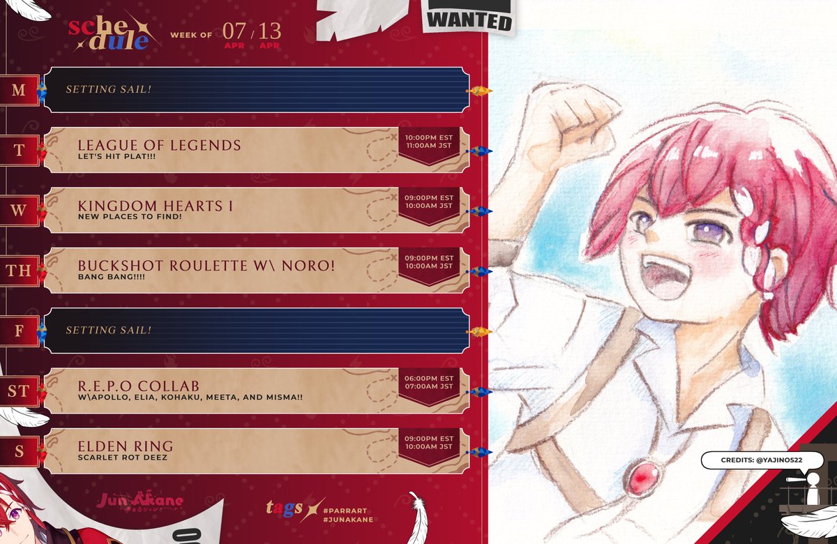 AkaneJun_'s tweet photo. YOHO JUNMATES!!!π¦β¨
MORE COLLABS, WITH MORE CHAOS TO BE HAD!!!!
GENERAL: #JunAkane π¦πͺ
CLIP: #Cliparrot π¬
LIVE:#AkaneAboard πΈ
ART: #Parrart π¨
MEME: #JunsBooty π₯
π¨Art by:
@yajino522 https://t.co/gpLjFMR1Cq
