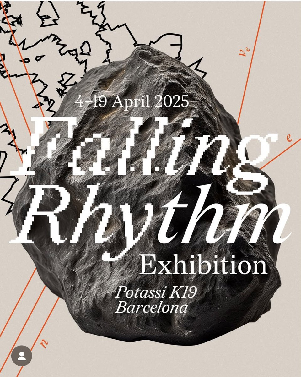 I am exited to announce my work is in Falling Rhythms a group show at Potassi K19 Gallery in Barcelona until April the 19th. I would like to thank 043 curatorial collective setting up this exhibition and including me in it.