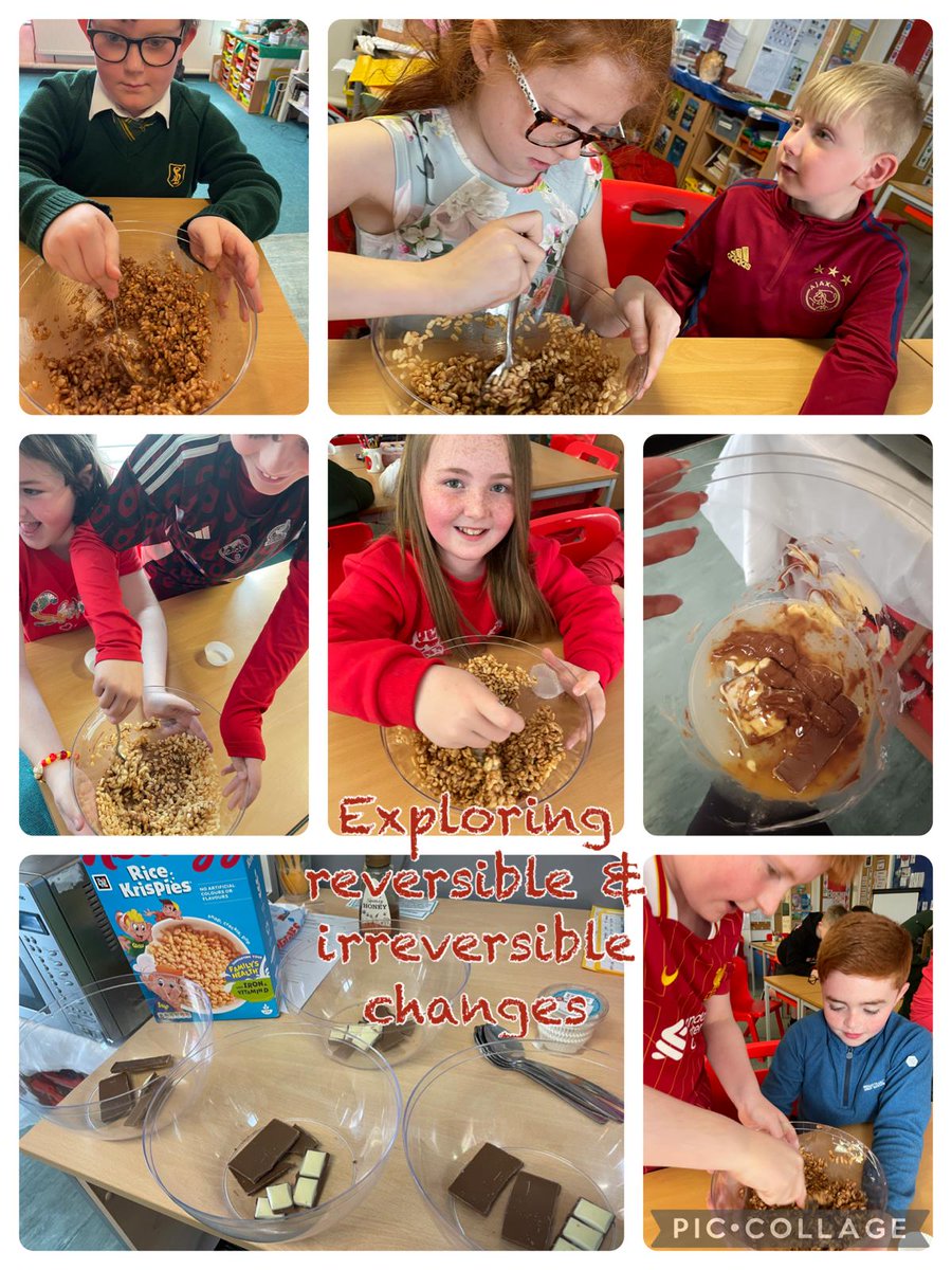 Year 5 have been investigating reversible and irreversible changes.