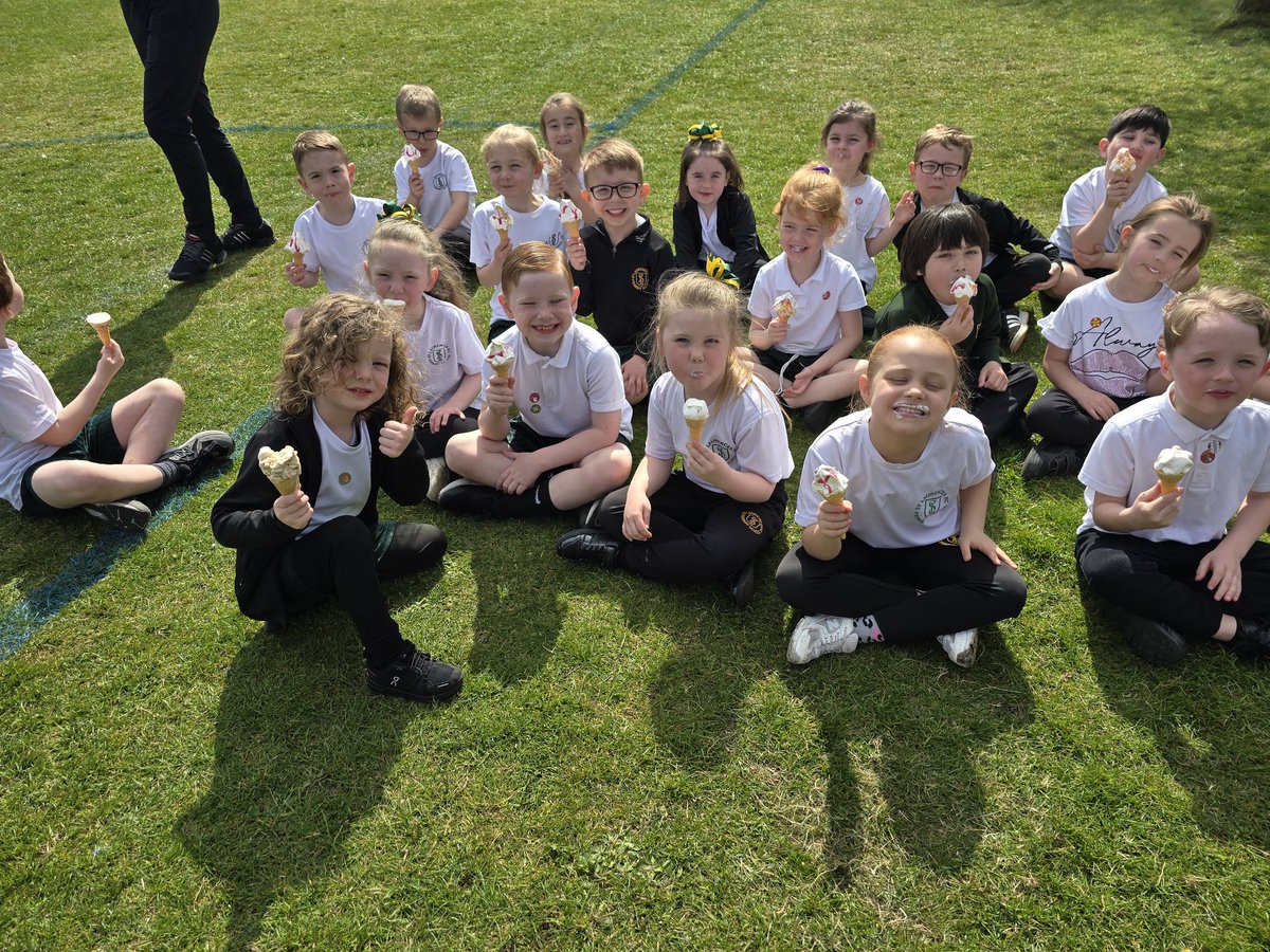 Thank you Kirkby Collaborative for our attendance award. The children have all enjoyed their ice cream 🍦