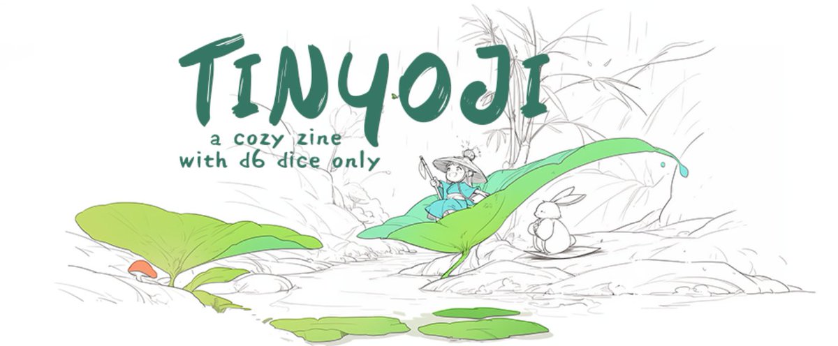 Feeling the weight of the world? Craving a pocket of peace? 😌 We're putting the final touches on Tinyoji, it's about slowing down, appreciating small wonders &amp; crafting ur own heartwarming story in a miniature world. #solorpg #1d6 #zinerpg #gameannouncement #writerslift #oracle